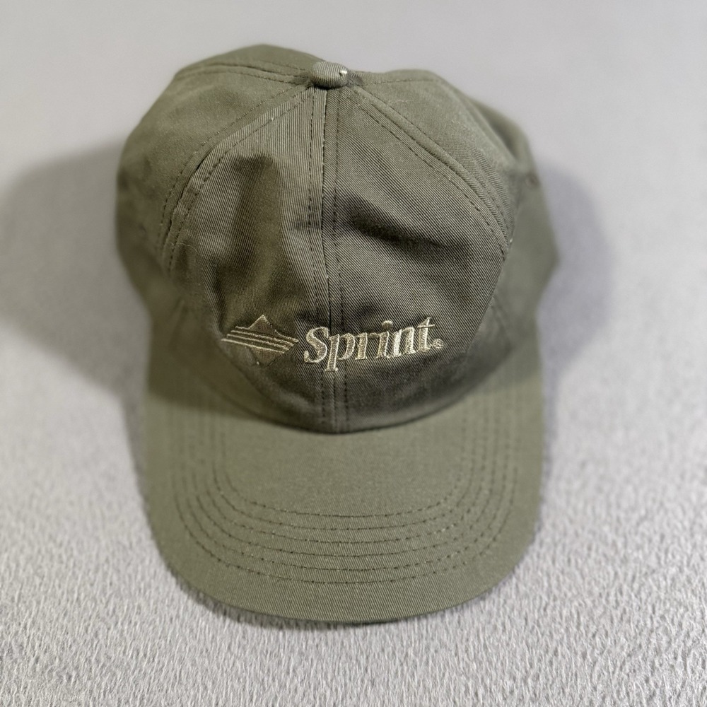Vintage K-Products‎ Sprint Baseball Cap Gray Strap Back Embroidered Made In USA